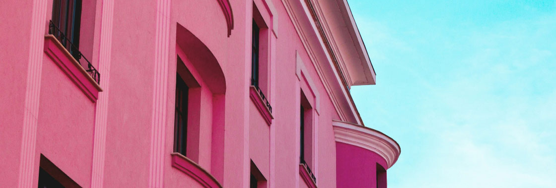 Pink Building Facade